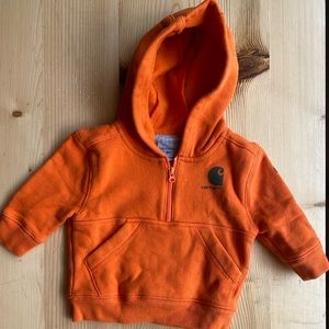 Carhartt Baby Hoodie Blaze Orange 6 months
